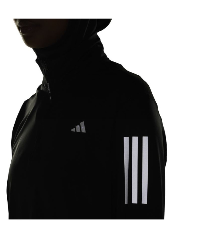 Moletom de Running adidas Otr B Hzip Mulher Preto