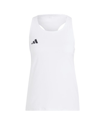 Camiseta de Running adidas Adizero E Tank Mulher Branco