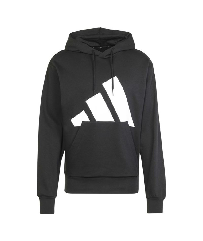 Sudadera adidas Bl Fl Hd Hombre Negro/Blanco