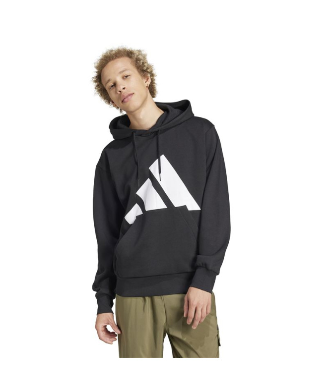 Sweat adidas Bl Fl Hd Homme Noir/Blanc
