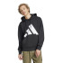 Sudadera adidas Bl Fl Hd Hombre Negro/Blanco