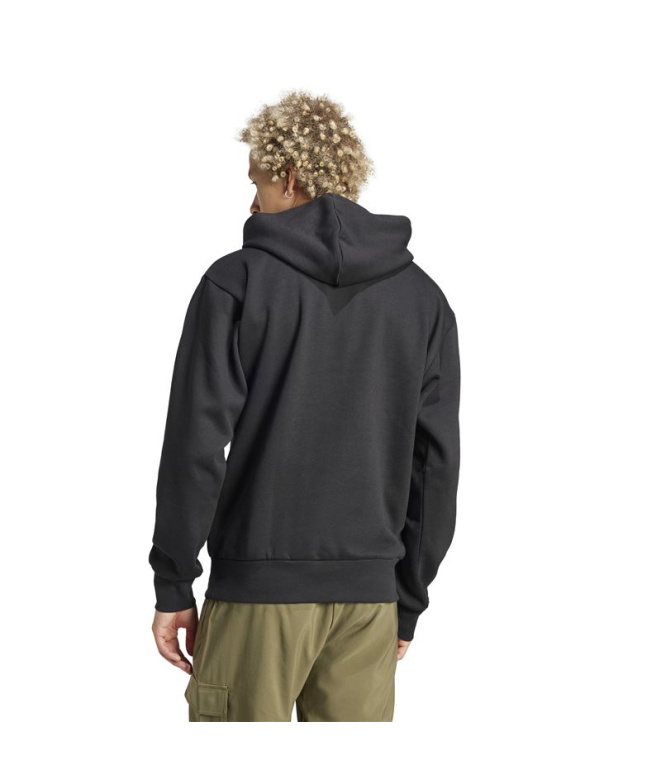 Sweat adidas Bl Fl Hd Homme Noir/Blanc