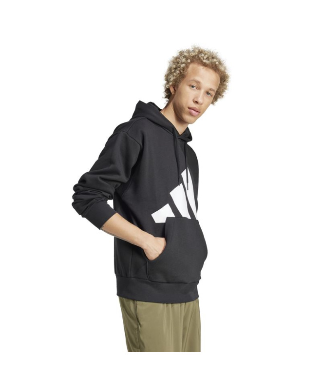 Sweat adidas Bl Fl Hd Homme Noir/Blanc