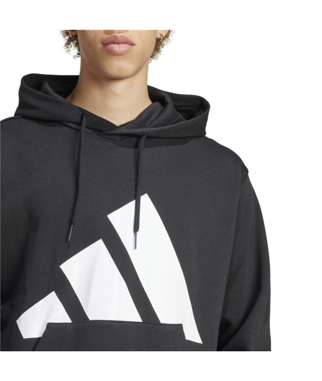 Sweat adidas Bl Fl Hd Homme Noir/Blanc