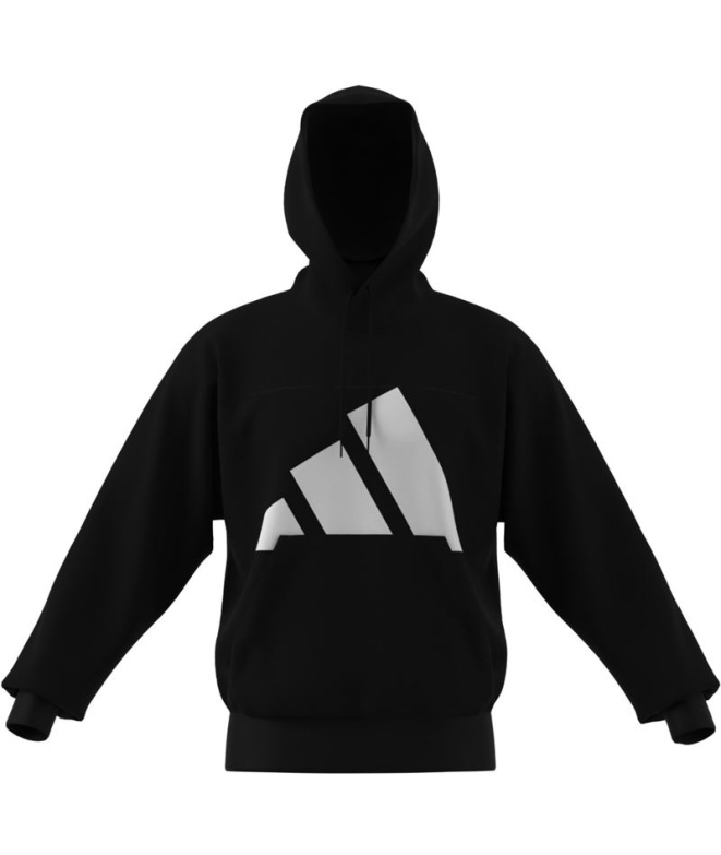 Sweat adidas Bl Fl Hd Homme Noir/Blanc