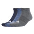Meias adidas Cushioned Sportswear Low Cut 3 Pares Pack Infantil Azul