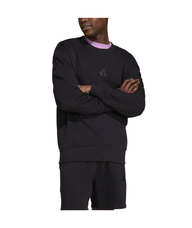 Sweat adidas All Szn French Terry Crew Homme Noir