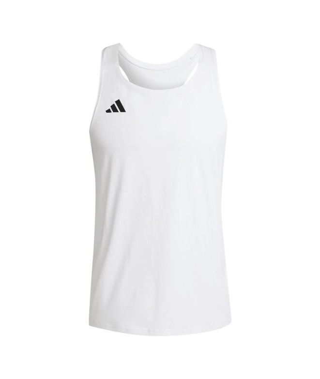 Camiseta de Running adidas Adizero Snglt Hombre Blanco