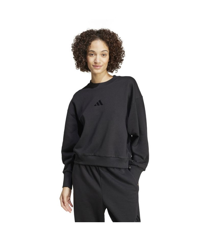 Sudadera adidas All Szn Fleece Loose Mujer Negro