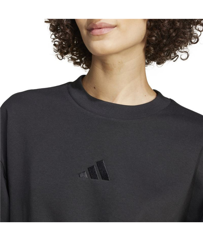 Sudadera adidas All Szn Fleece Loose Mujer Negro