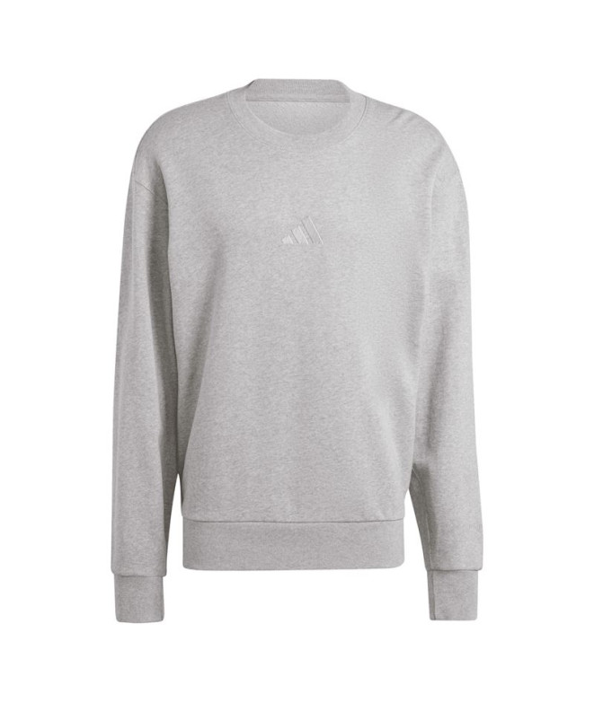 Sudadera adidas All Szn French Terry Crew Hombre Gris