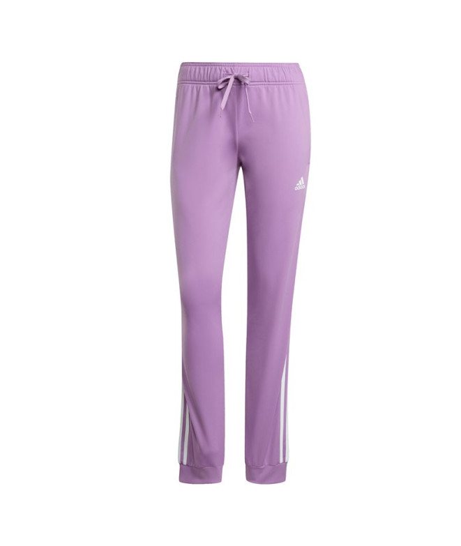 Pantalón adidas Primegreen Essentials Warm-Up Tricot Slim Tapered Mujer Morado