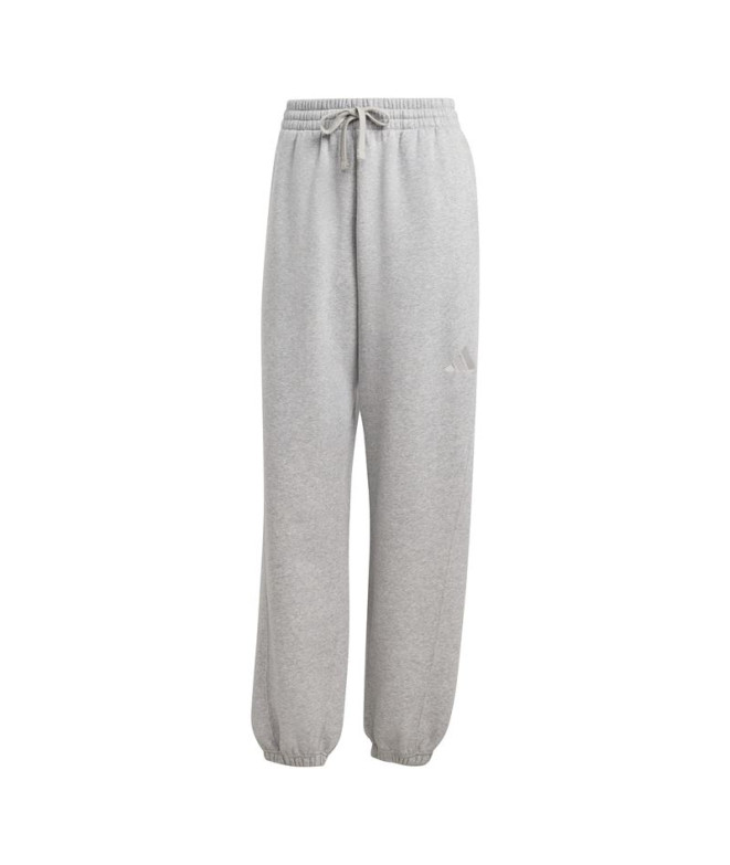 Calça adidas All Szn Fleece Loose Mulher Cinza
