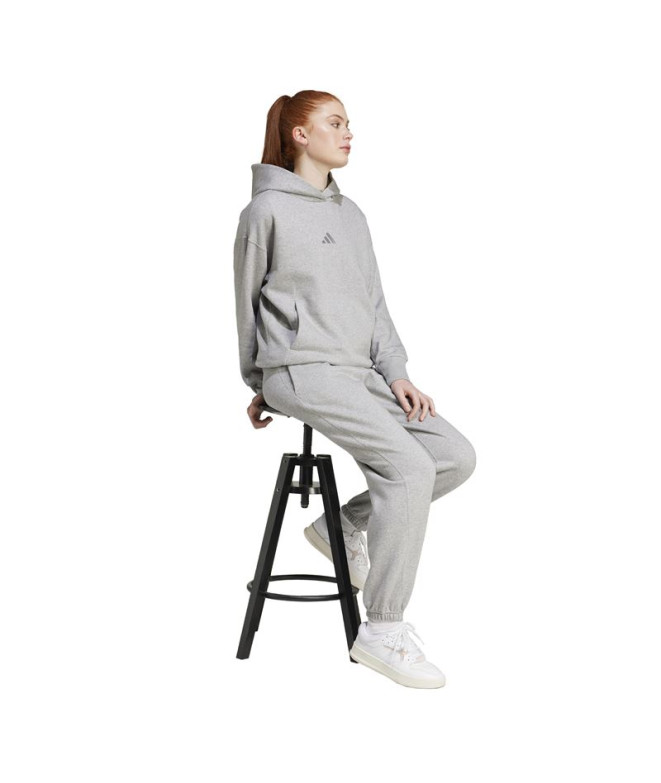 Pantalón adidas All Szn Fleece Loose Mujer Gris