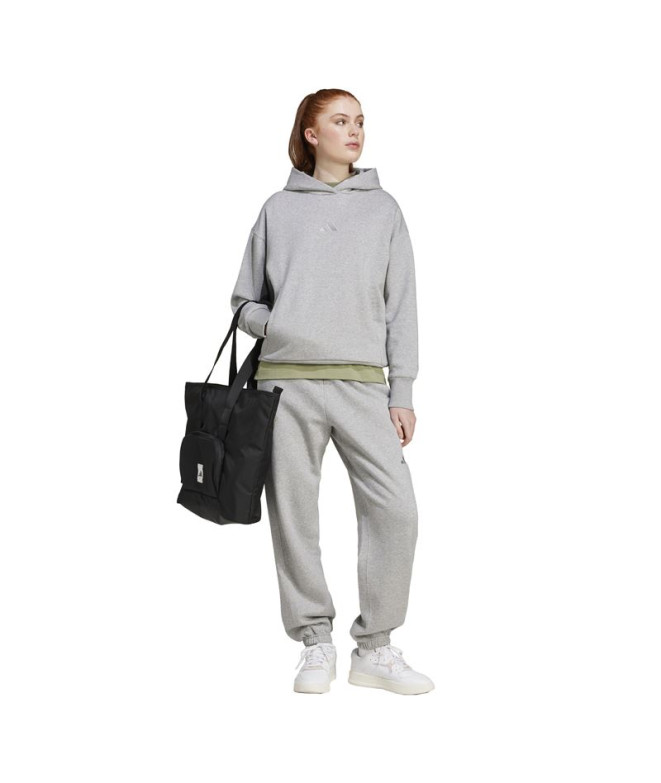 Calça adidas All Szn Fleece Loose Mulher Cinza