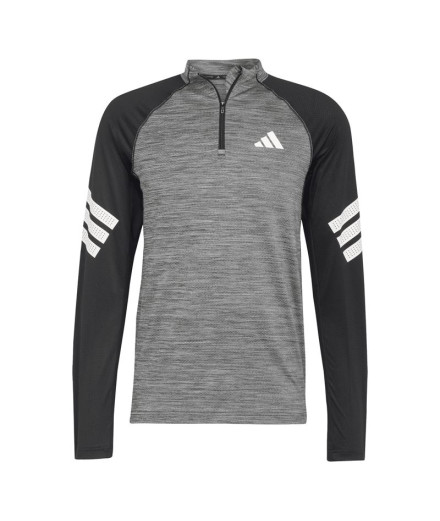 Camiseta de Fitness adidas Gym+ 3 Bandas 1/4 Zip Hombre...