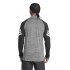 Camiseta de Fitness adidas Gym+ 3 Bandas 1/4 Zip Homem Preto/Branco