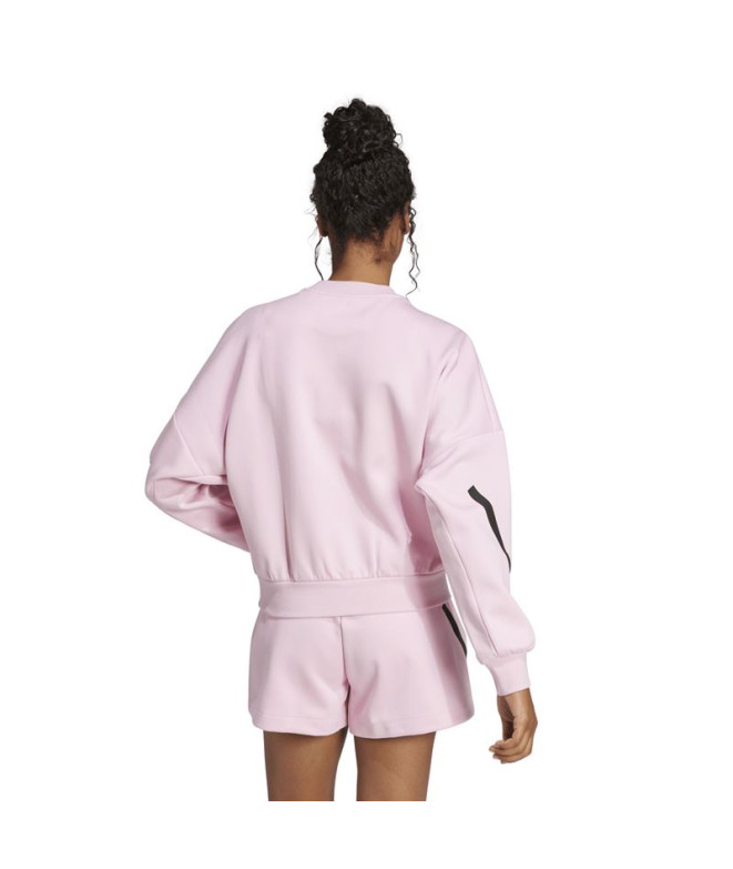 Moletom adidas Z.N.E. Swt Mulher Rosa