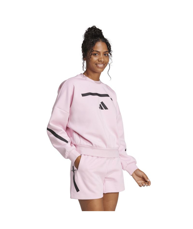 Moletom adidas Z.N.E. Swt Mulher Rosa