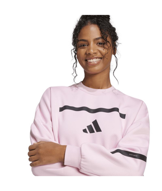 Moletom adidas Z.N.E. Swt Mulher Rosa