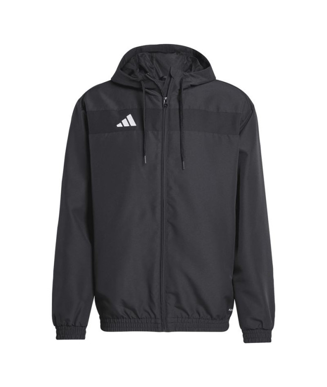 Sudadera de Fútbol adidas Tiro Es Hood Hombre Negro/Blanco