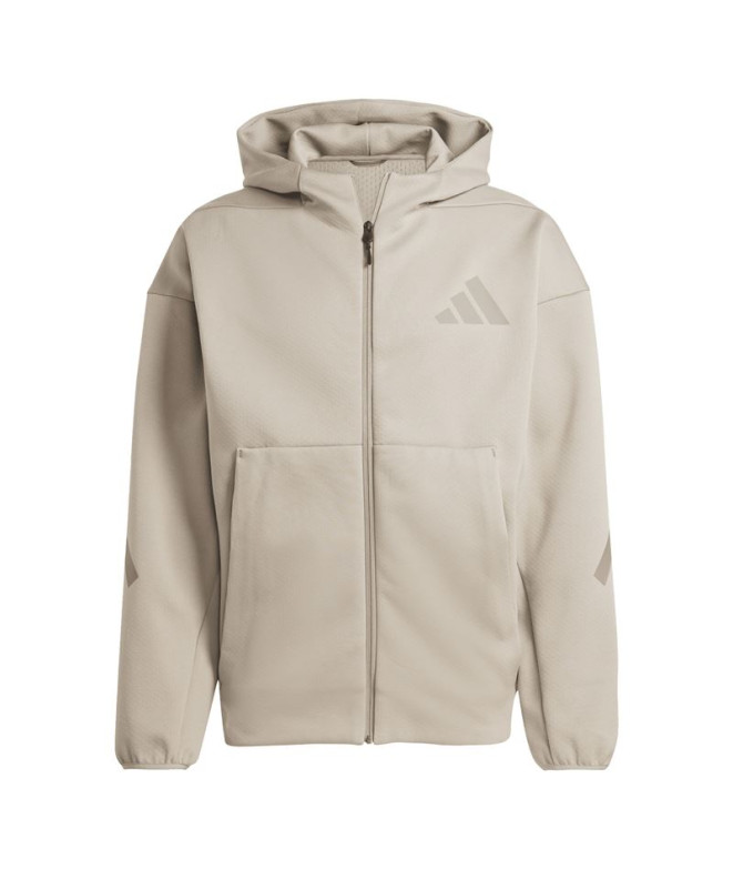 Sudadera adidas Z.N.E. Fz Hombre Beige