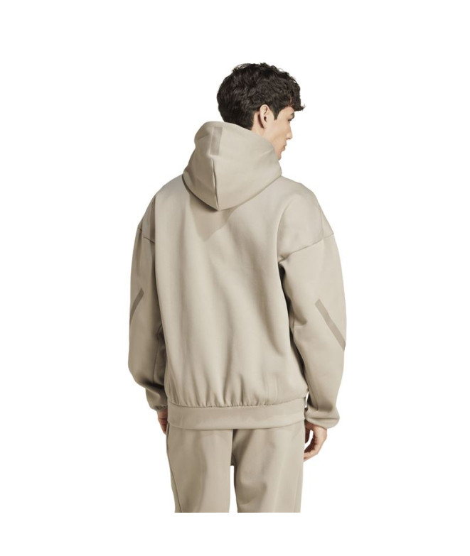 Sweat adidas Z.N.E. Fz Homme Beige