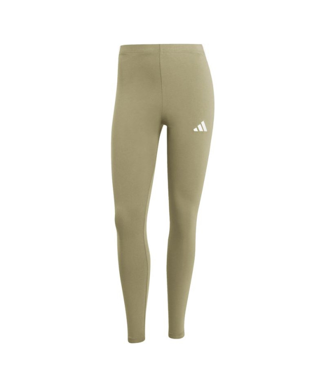 Mallas adidas 3Bandas Sj Mujer Verde Oscuro/Blanco