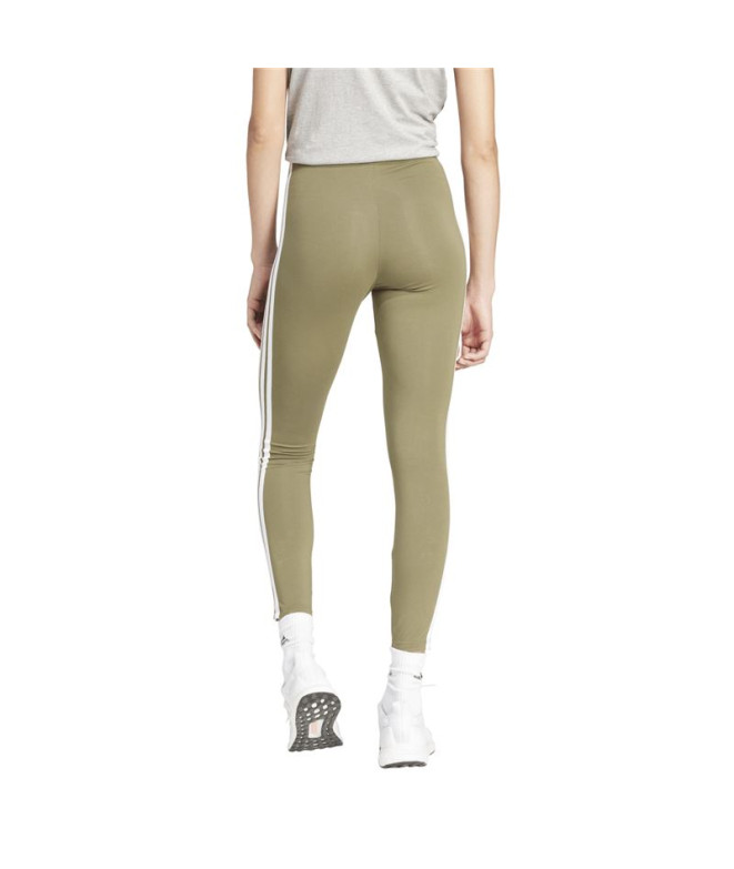 Collants adidas 3Bandas Sj Femme Vert Foncé/Blanc