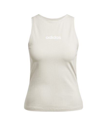 Camiseta adidas Lin Sj Tk Mulher Azul/Branco