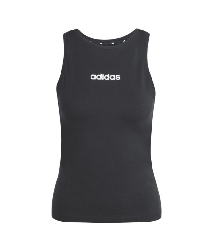 T-shirt adidas Lin Sj Tk Femme Noir/Blanc