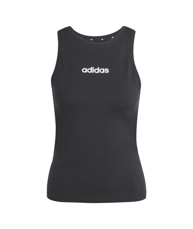 Camiseta adidas Lin Sj Tk Mujer Negro/Blanco