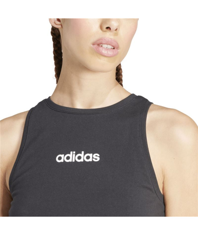 T-shirt adidas Lin Sj Tk Femme Noir/Blanc