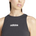 Camiseta adidas Lin Sj Tk Mulher Negro/Branco