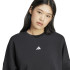 Moletom adidas Sl Fc Mulher Negro/Branco