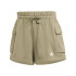 Pantalones adidas Sl French Terry Sho Mujer Verde Oscuro/Blanco