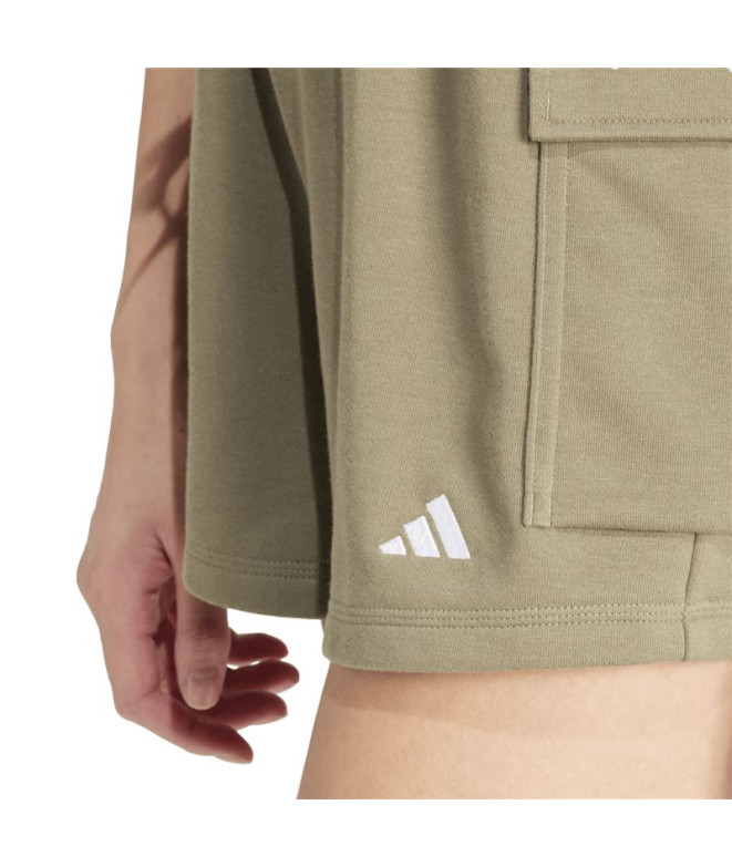 Calça adidas Sl French Terry Sho Mulher Verde...