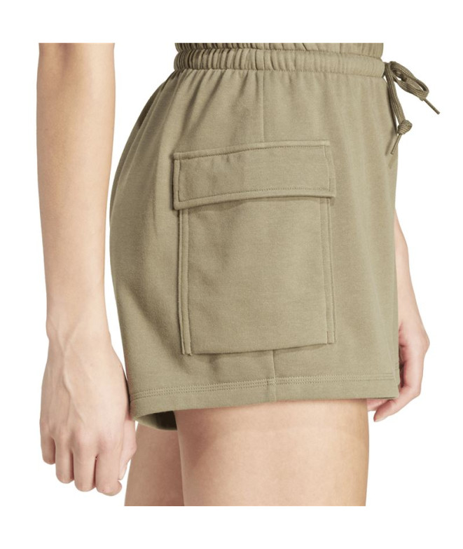 Calça adidas Sl French Terry Sho Mulher Verde...