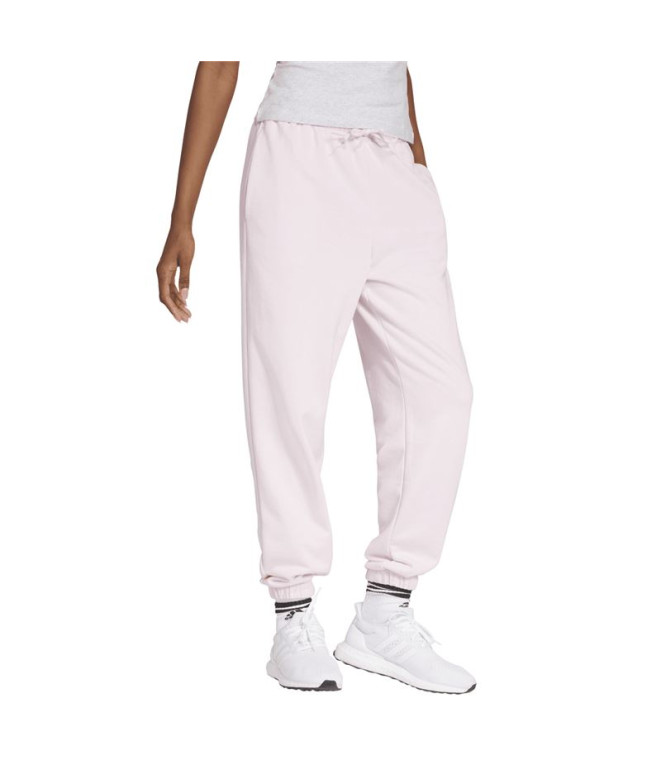 Calça adidas Lin French Terry Cf Mulher Rosa