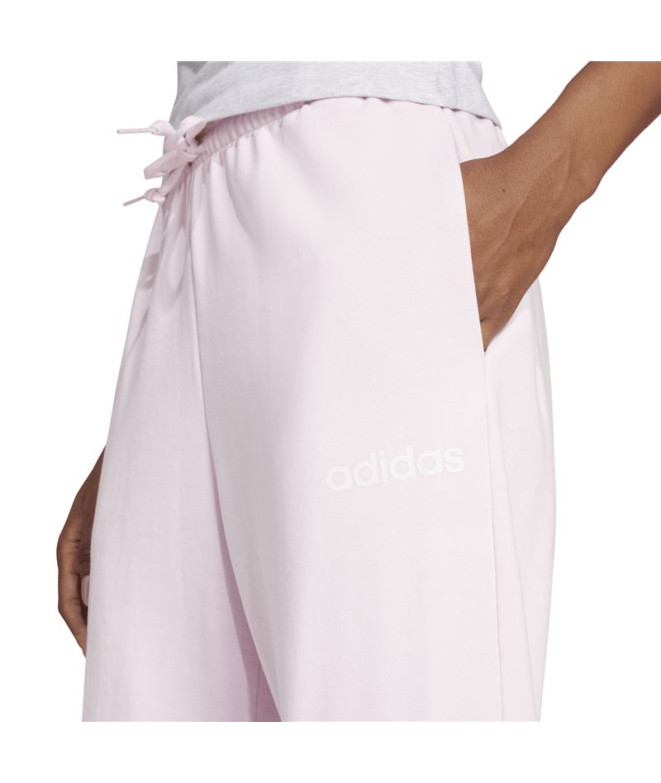 Calça adidas Lin French Terry Cf Mulher Rosa