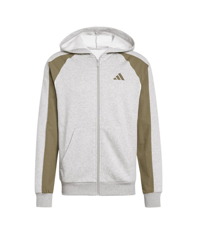 Sudadera adidas Ess Cb Fz Hd Hombre Gris