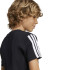 Camiseta adidas 3 Bandas Tib Infantil Preto/Branco