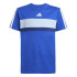 Camiseta adidas 3 Bandas Tib Infantil Azul