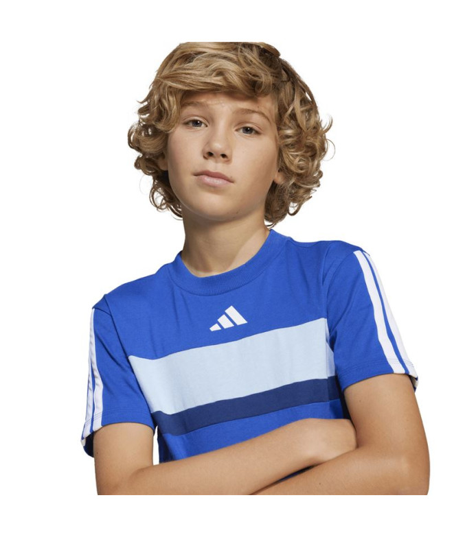 T-shirt adidas 3 Bandes Tib Enfant Bleu