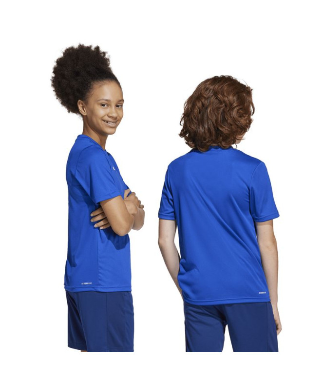 T-shirt de Fitness adidas Tr-Es Enfant Bleu/Blanc