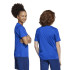Camiseta de Fitness adidas Tr-Es Infantil Azul/Branco