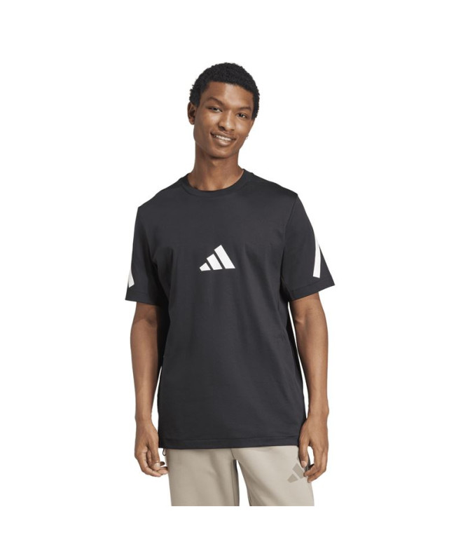 Camiseta adidas Z.N.E. Homem Preto/Branco