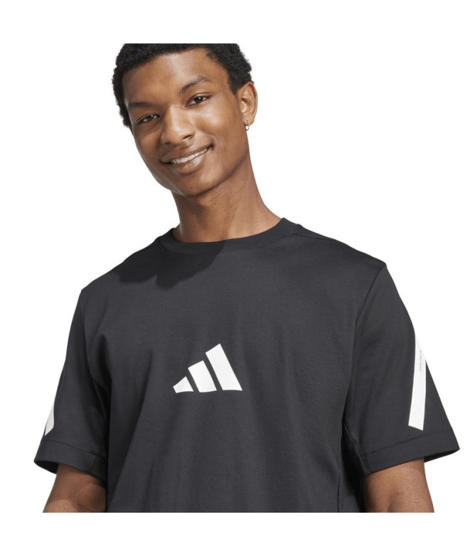 Camiseta adidas Z.N.E. Homem Preto/Branco
