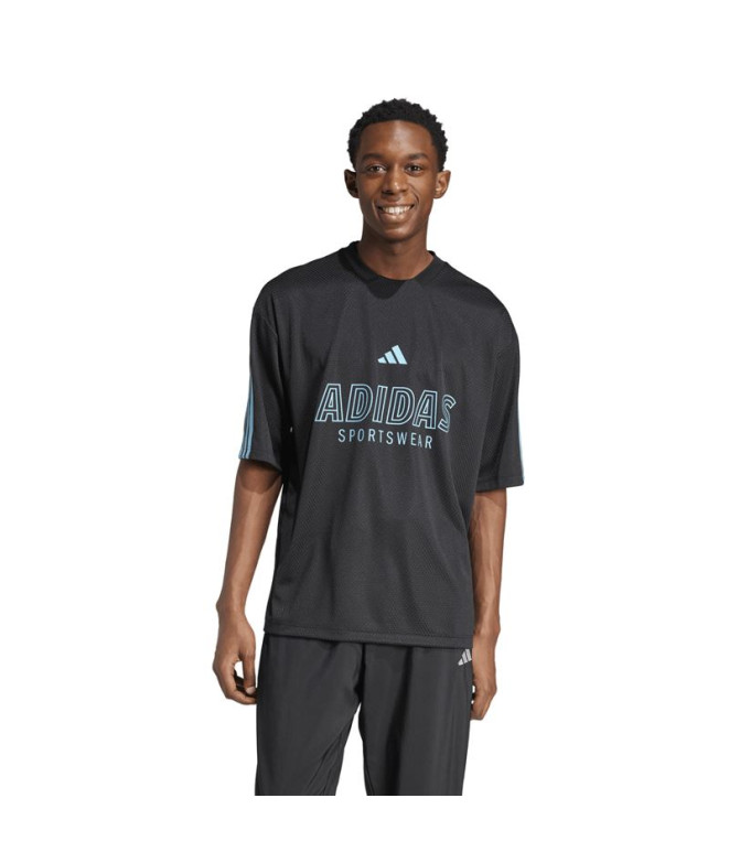 Camiseta adidas Tiro Np Homem Verde Escuro/Branco