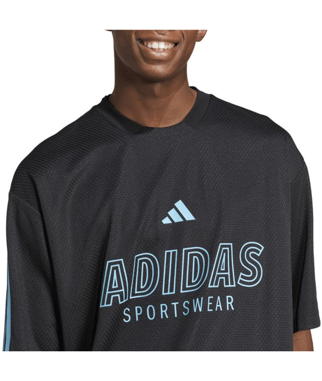 Camiseta adidas Tiro Np Homem Verde Escuro/Branco